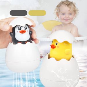 LiaNix לתינוק ולילד משחק לאמבטיה- ביצת פינגווין/ברווז בוקעת במים